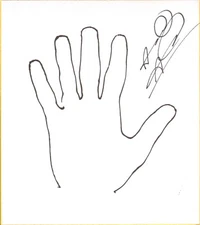 Shane Strickland Signed w Hand Sketch Shikishi BAS COA Pro Wrestling WWE NXT AAA