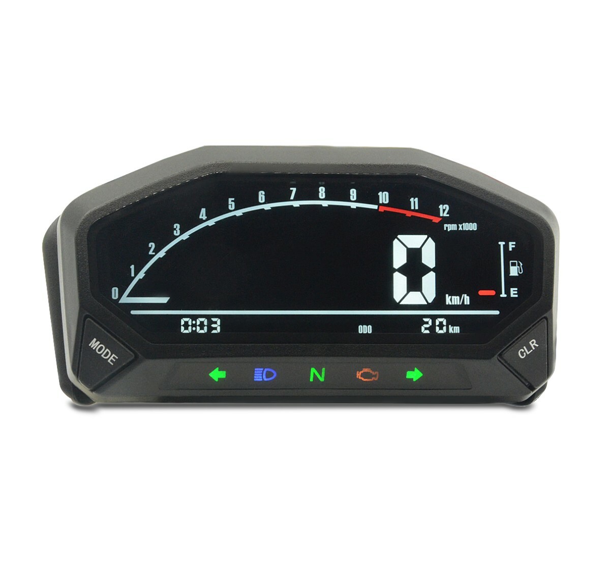 Motorrad Tachometer digital / Drehzahlmesser LCD Zaddox SM24 | eBay