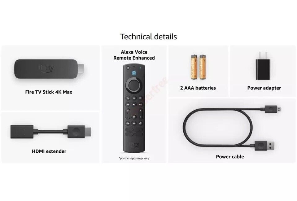 AMAZON FIRE TV Stick 4K MAX 16GB - Wi-Fi 6E - Streaming Device. New Generation AMAZON FIRE TV Stick 4K MAX 16GB - Wi-Fi 6E - Streaming Device. New Generation