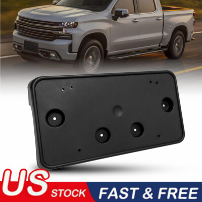 Sell 2Set For 2019-22 Chevy Silverado Front Bumper License Plate Bracket Holder Frame In Houston - Foto 12