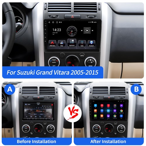 For Suzuki Grand Vitara 2005-2015 Android 14 Car Stereo Radio GPS SAT NAVI WIFI - Picture 4 of 12