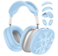 4 in 1 Flower Engraved Silicone Case Cover for Airpods Max USB