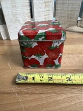(203). Vintage Strawberry Collectible/Display/Storage Tin   1980