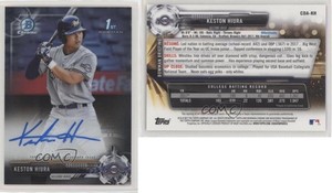 2017 Bowman Draft Chrome Draft Pick Auto Keston Hiura #CDA-KH Auto