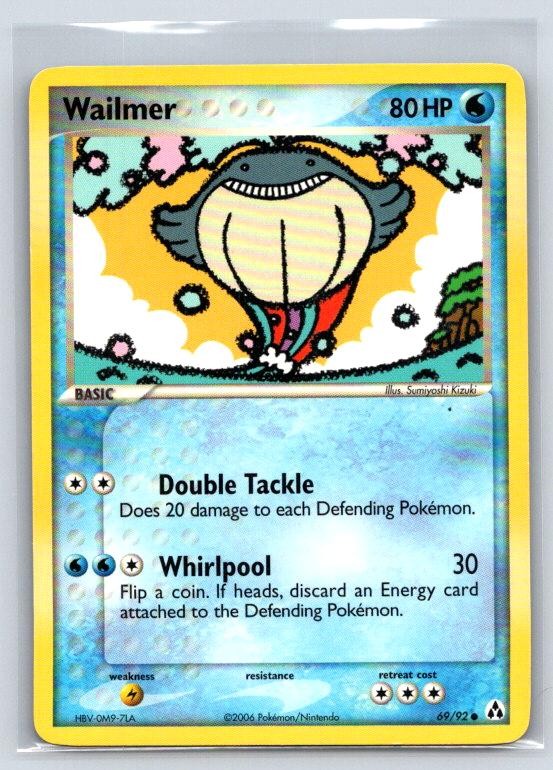 Wailmer 69/92 Common Legend Maker Pokemon Near Mint