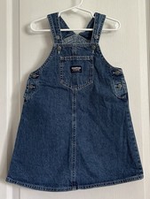 VTG 90s Dress 5 Oshkosh Vestbak Denim Overall Jumper Cottagecore Farm Western