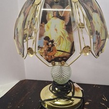 Angel Panel Table Lamp Gold Metallic Finish Model 96 OCT-12 Collectible