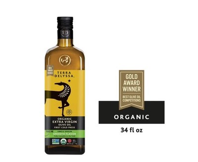 Terra Delyssa Organic Extra Virgin Olive Oil, 34 fl. oz. Glass