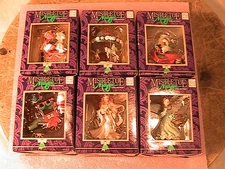 6 Dept 18 Mistletoe Magic Christmas tree ornaments NIB