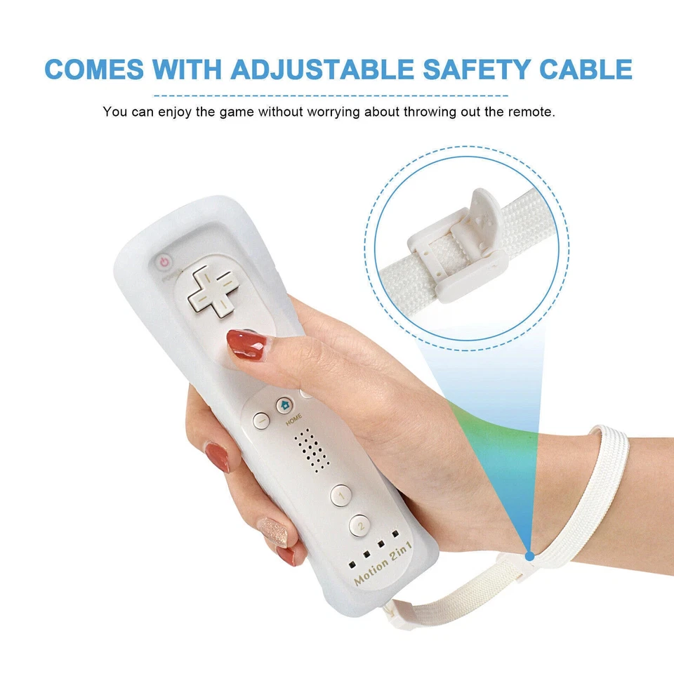 Telecomando 2 in 1 Motion Plus Controller, Nunchuk ver. Colori per Nintendo Wii - Immagine 3 di 4