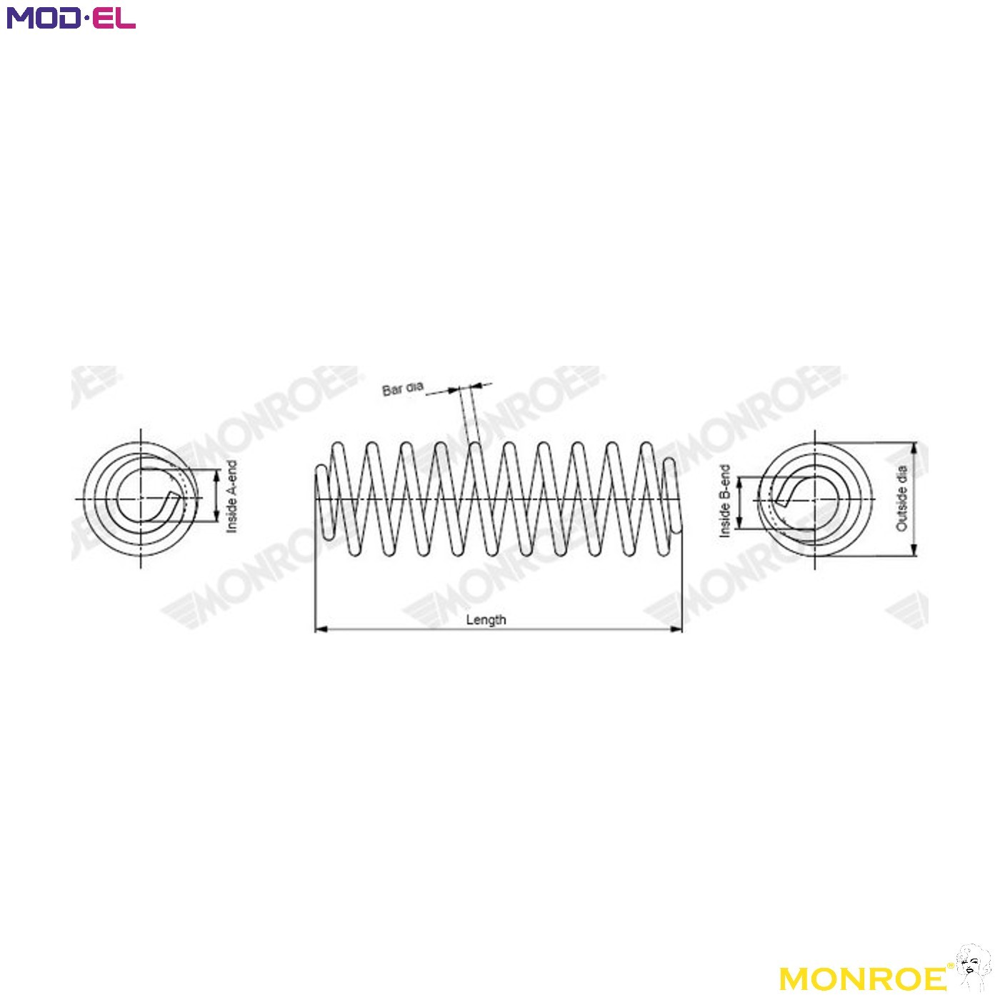 SUSPENSION SPRING SP4614 FOR NISSAN MR16DDT 1.6L 4cyl X-TRAIL III - Image 2