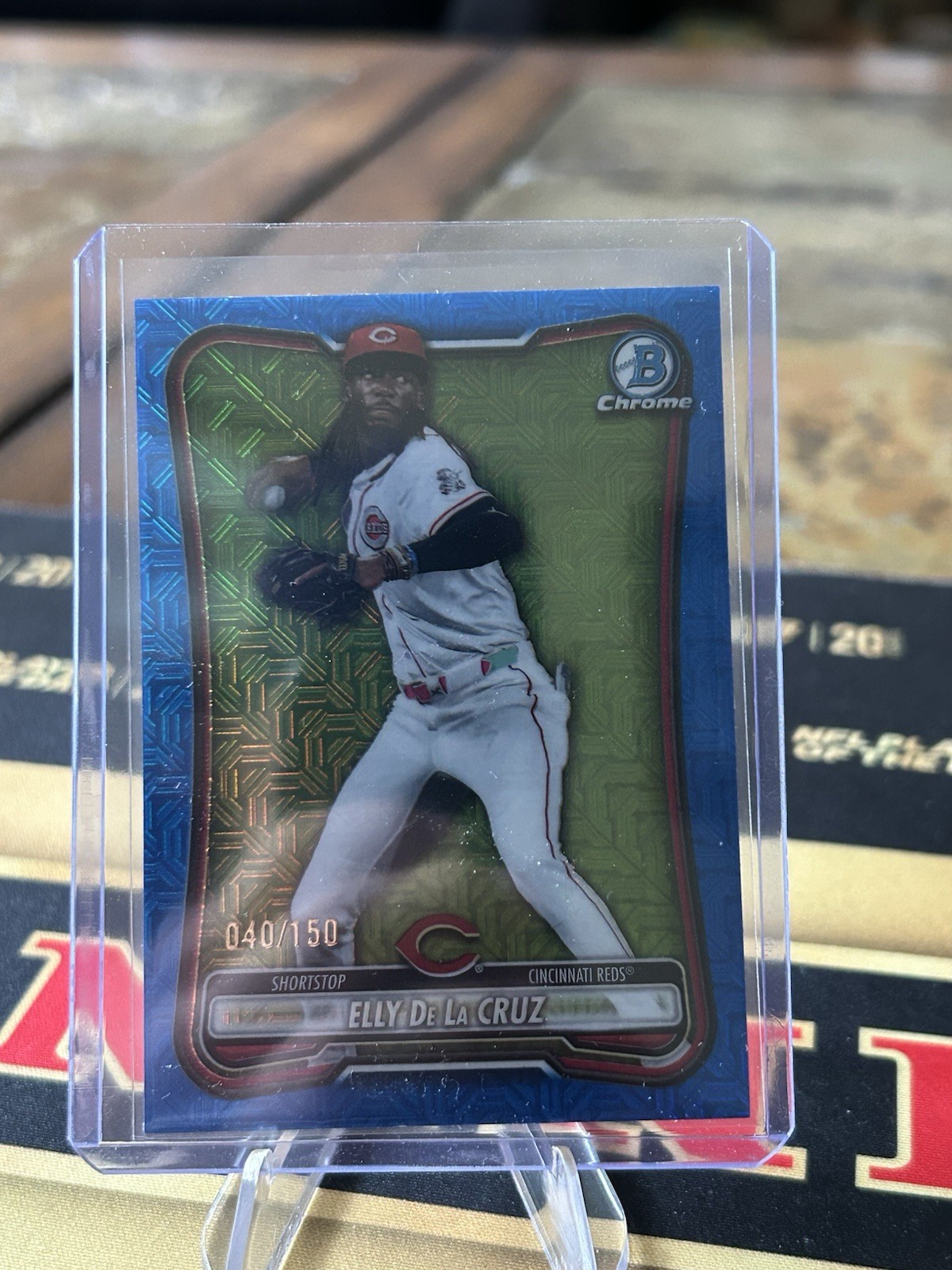 Topps 2026 Bowman Chrome Elly De La Cruz Reds #44 Serial Numbered 40/150