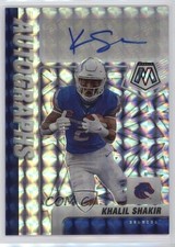 2022 Panini Mosaic Draft Picks Auto Khalil Shakir #A-KSH Auto 1c7p