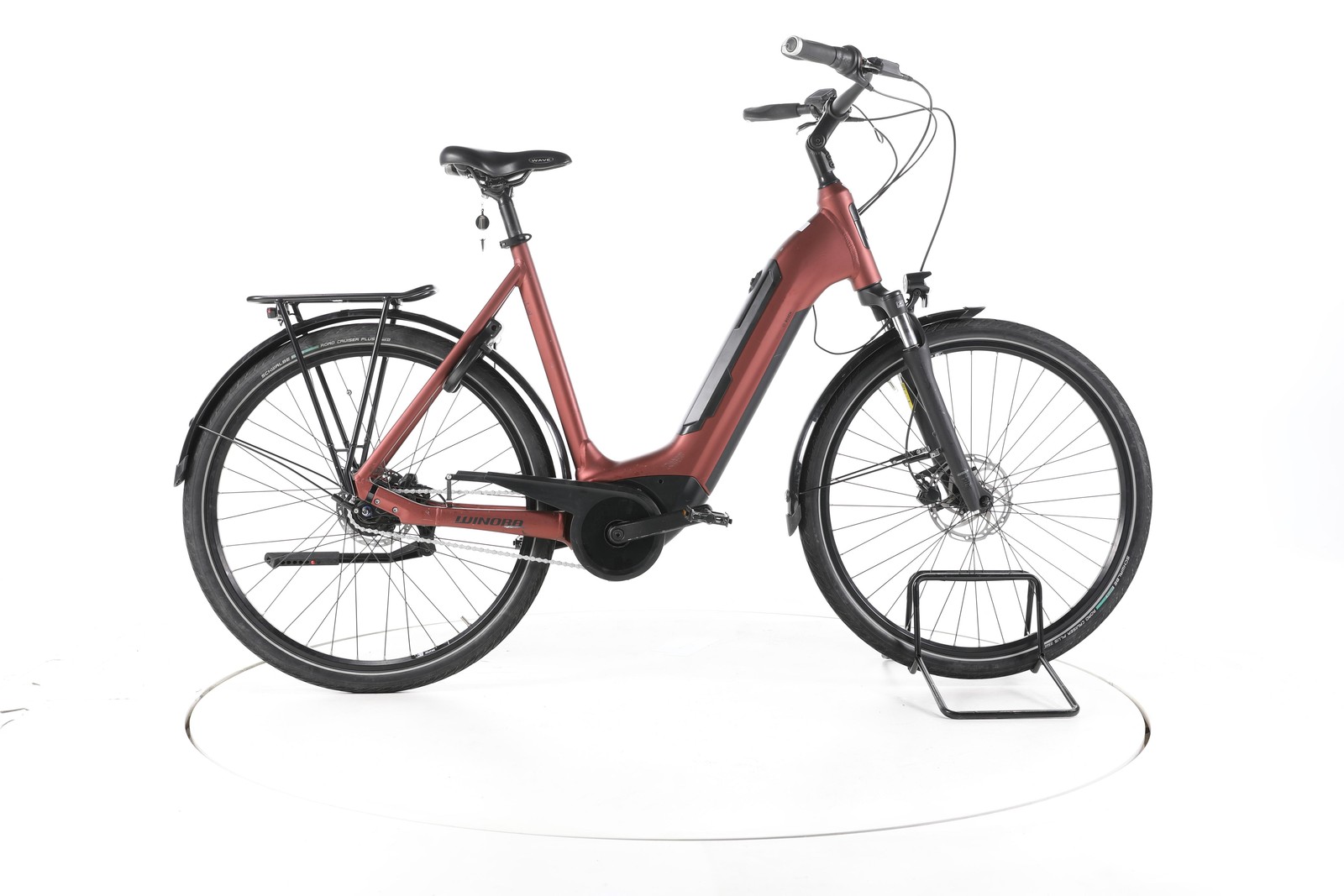 Winora Tria N8 eco Vélo électrique de ville Bosch Batterie 400Wh 28" rouge Pro