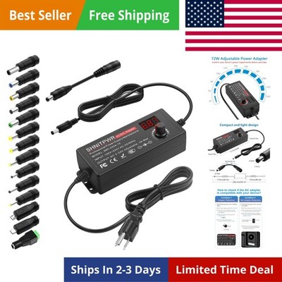 3V ~ 24V 3A 72W Power Supply Adjustable DC 3V 5V 6V 9V 12V 15V 16V 18V 19V 20...
