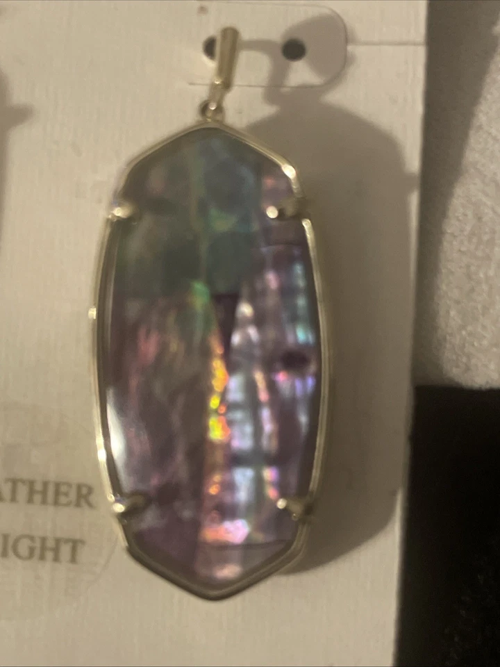 Серьги-капли Kendra Scott Elle темно-красное золото - Изображение 4 из 4