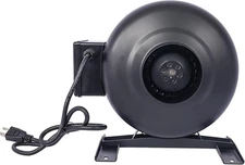 60W 4 Inch Inline Duct Fan Vent Exhaust Air Cooled Hydroponic Fan Blower 316CFM