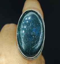 925 Sterling Silver Natural Neon Apatite Gemstone Handmade Adjustable Ring