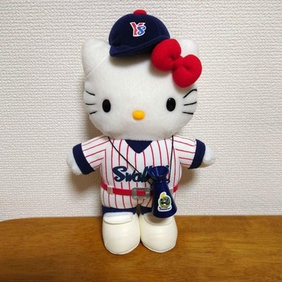 Sanrio Hello Kitty Yakult Swallows Plush Retro