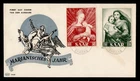 DR WHO 1954 GERMANY SAAR FDC MARIAN YEAR PAC CACHET COMBO M78942