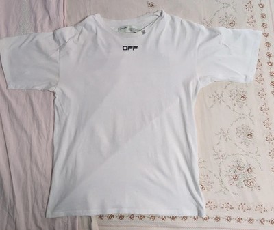 Off-White T-Shirt weiß Caravaggio Print Retro M