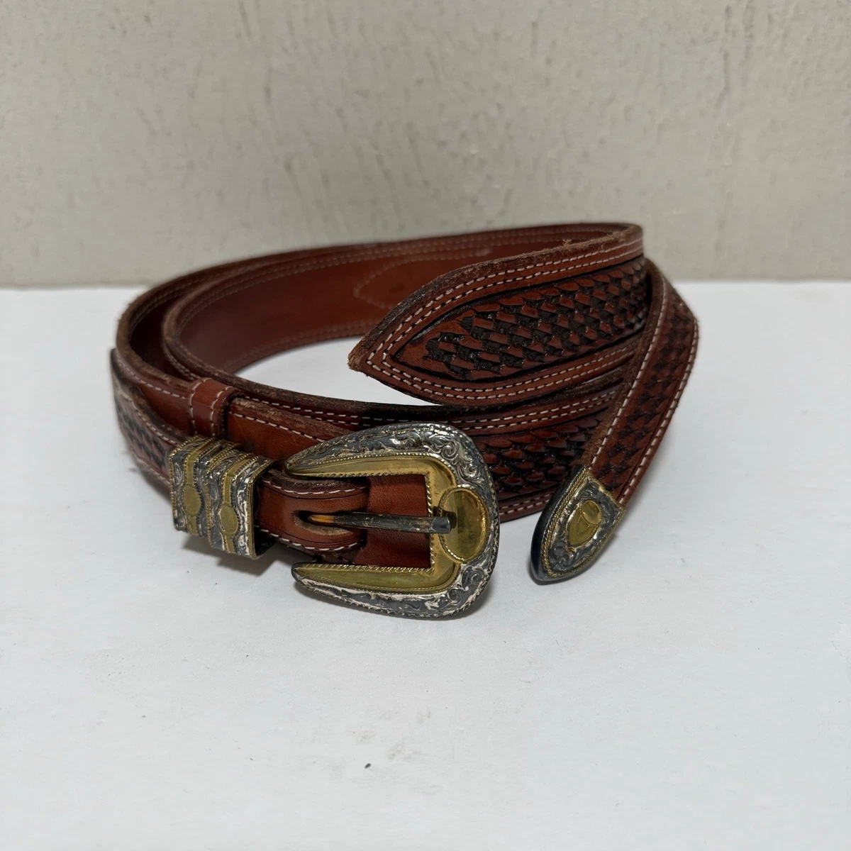 Leather Gold Vintage Belts for sale | eBay