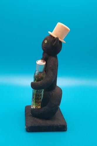 Vintage Cat Perfume Norman Hartnell Glass Bottle Forever Flocked 1950's - Picture 3 of 8