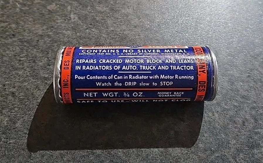 Silver Seal Radiator Sealer Westco Stop Leak SILVER SEAL NOS Original 3/4 Oz - Imagem 2 de 4