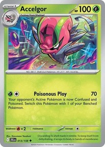 Accelgor 013 Pokemon SV09 Journey Together Uncommon NP
