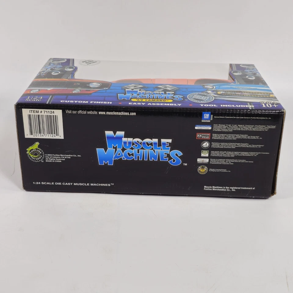 Vintage 2003 Muscle Machines Build It 69 Camaro Orange 1:24 Kit NEW - Image 3 of 3