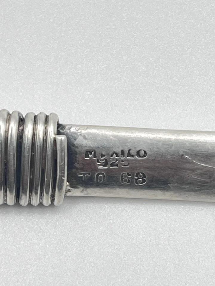 Abridor de letras trenzado México Taxco plata esterlina 925 longitud: 7 pulgadas marcado 925 Foto 2 de 4