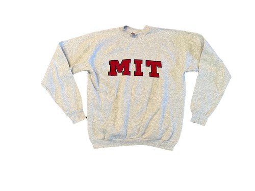 MIT Crew Sweatshirt Pullover Massachusetts Technology Vintage Fruit Loom USA Made