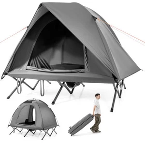 2-Person Camping Tente pliable Combo Camping pour Adultes-Grey - Pays