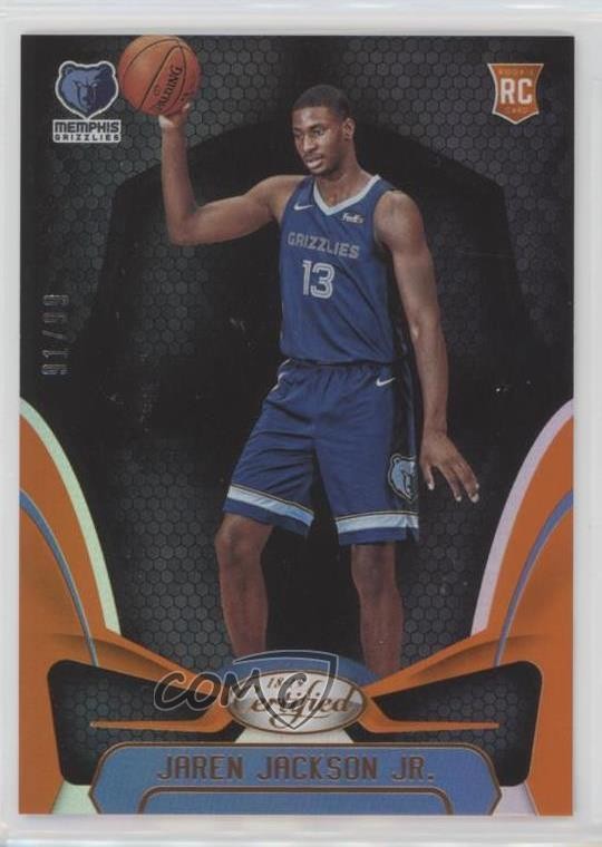 2018-19 Certified Mirror Orange 91/99 Jaren Jackson Jr #154 Rookie RC 4g0
