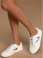Tretorn Nylite 28 Plus White Multi Canvas Sneakers Women  s Size 9.5M