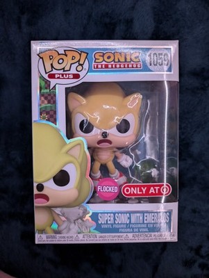 Funko Pop! Sonic the Hedgehog Super Sonic Emeralds Flocked Figure