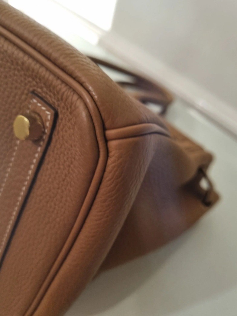 Exclusive and Rare Hermes Birkin 30 Gold Togo Leather Brushed Gold Hardware image 10