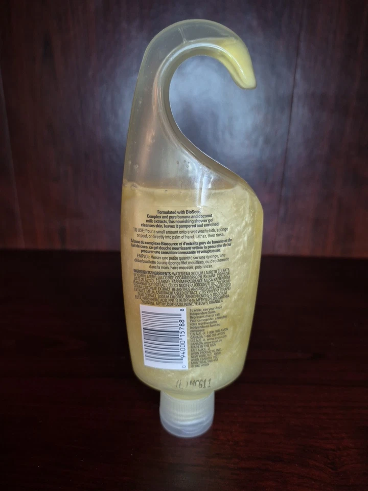 Avon Naturals Body Nourishing Banana And Coconut Milk Shower Gel  - Image 2 of 2
