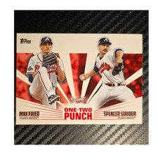 Topps 2023 One-Two Punch #12P-25 Max Fried Spencer Strider Braves Baseball