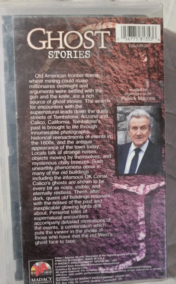 Ghost Stories 5: A Paranormal Insight VHS  Clamshell Estate Item As Is Good Cond - Image 3 of 4