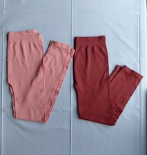 Zenana Outfitters Leggings 2 Pairs Cropped  Ankle L/XL Nylon Spandex Fall