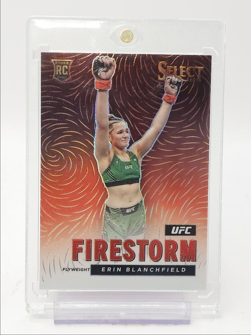 ERIN BLANCHFIELD 2023 SELECT UFC FIRESTORM ROOKIE SILVER PRIZM RC Q4511