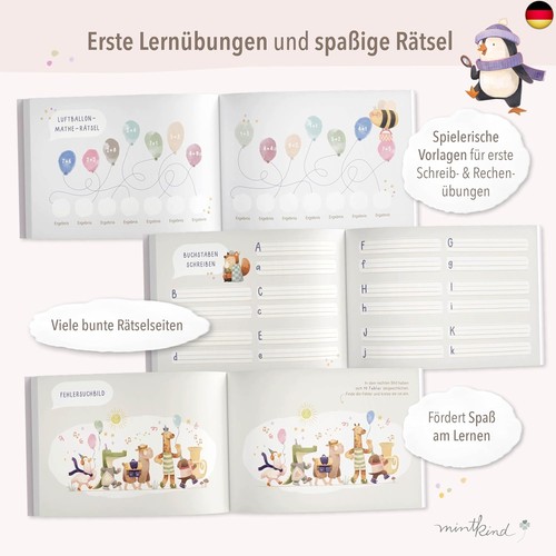 mintkind® Erinnerungsbuch Einschulung Beige ? Mein erstes Schuljahr für Kinder ? - Bild 5 von 9
