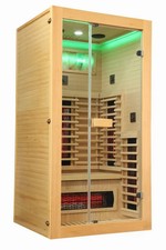 Professor Health HotBox 1 Indoor Infrared Sauna 1 Seat 13 AMP Lights, Music,