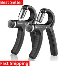 Grip Strength Trainer, Hand Grip Exerciser Strengthener with Adjustable Resis...