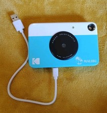 KODAK Printomatic Instant Print Camera "Malibu" Special Edition Blue/White 5MP Z