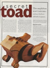 POPULAR WOODWORKING SECRET TOAD HINGED BOX PATTERN  INSTRUCTIONS