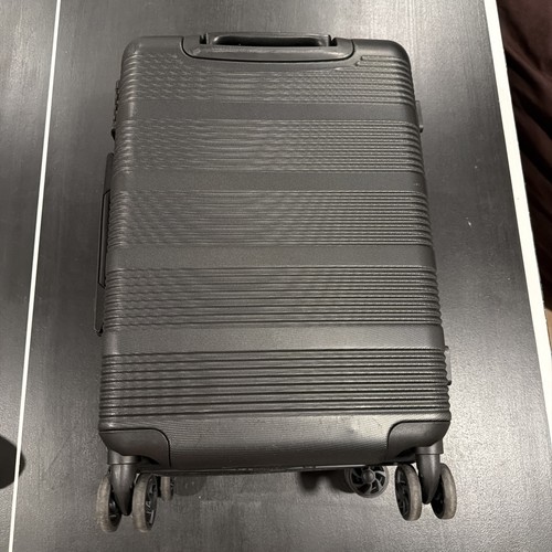 Calpak Black Hard Rolling Carry On Suitcase