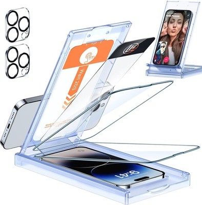 2x Schutzglas für Apple iPhone 14 Pro 6,1'''' + 2x solider Kameraschutz