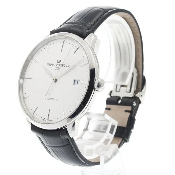 Girard Perregaux — Girard-Perregaux 49551 44mm SS Silver Dial Automatic Date Watch #C16371